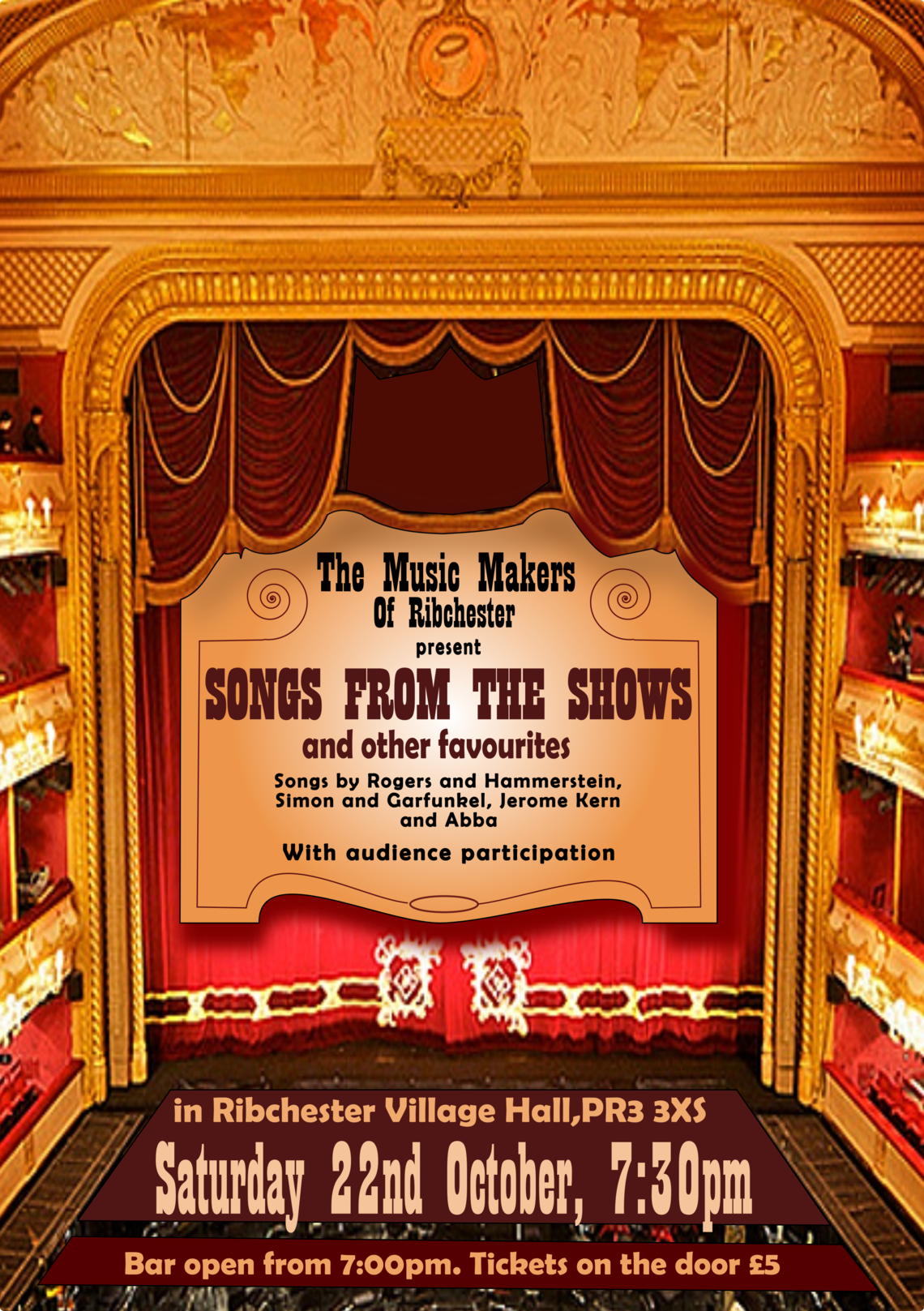 Poster for Songs from the Shows
